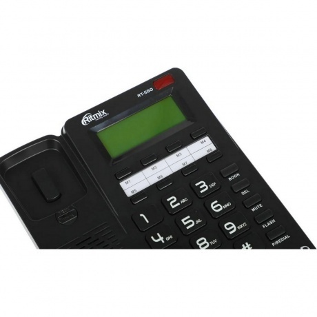 Телефон проводной Ritmix RT-550 черный - фото 10