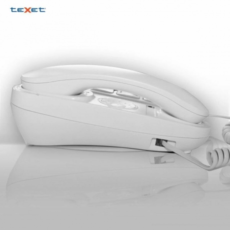 Телефон проводной TEXET TX-201 белый - фото 13