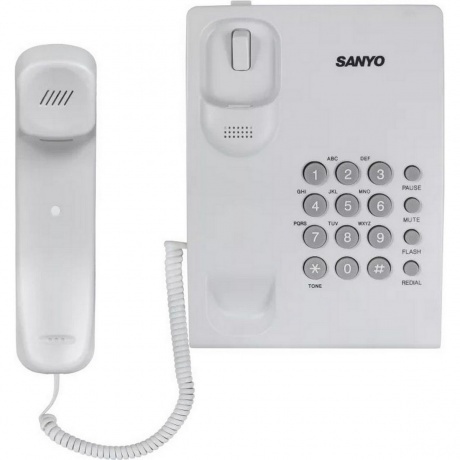 Телефон проводной SANYO RA-S204W белый - фото 2