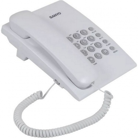Телефон проводной SANYO RA-S204W белый - фото 3