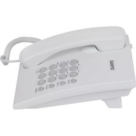 Телефон проводной SANYO RA-S204W белый - фото 5