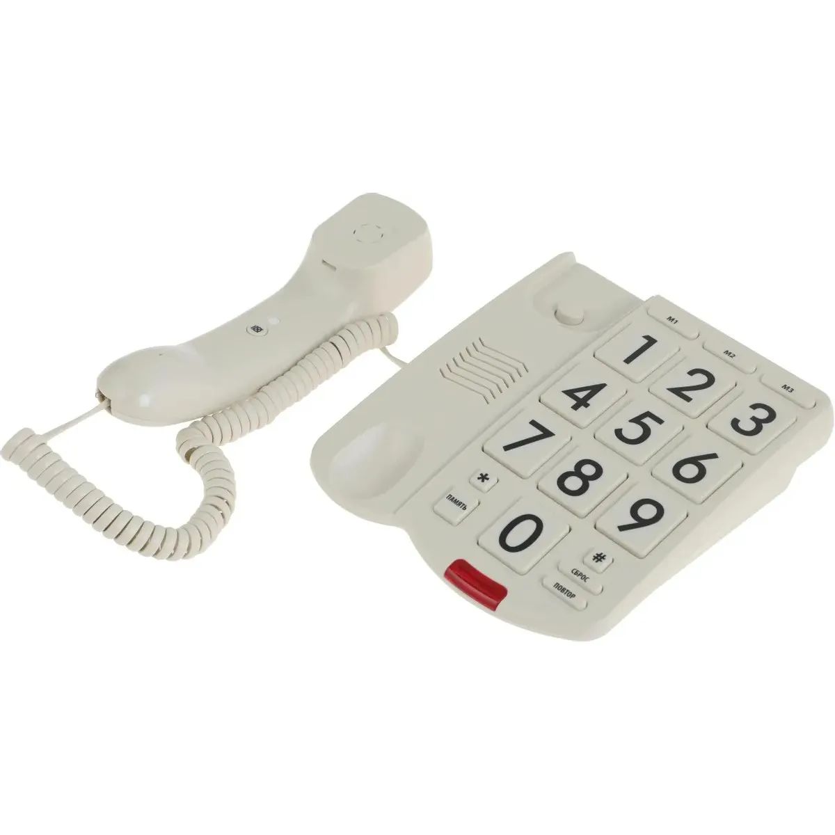 Телефон проводной Ritmix RT-520 слоновая кость - фото 3