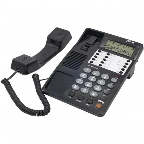Телефон проводной Ritmix RT-495 черный - фото 4