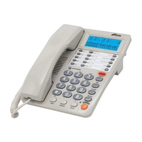Телефон проводной Ritmix RT-495 белый - фото 2