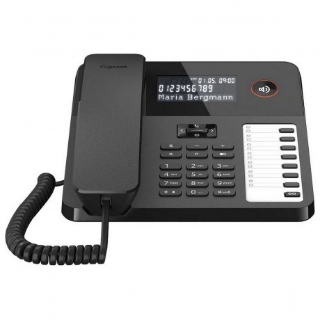 Телефон проводной Gigaset DESK600 (S30350-H224-R101) черный - фото 2