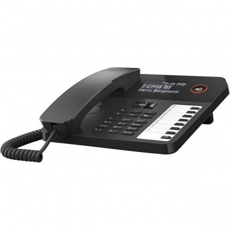 Телефон проводной Gigaset DESK600 (S30350-H224-R101) черный - фото 3