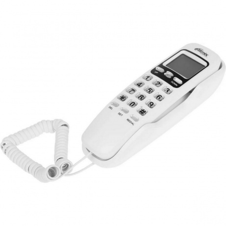 Телефон проводной Ritmix RT-010 белый - фото 2