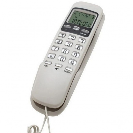 Телефон проводной Ritmix RT-010 белый - фото 12