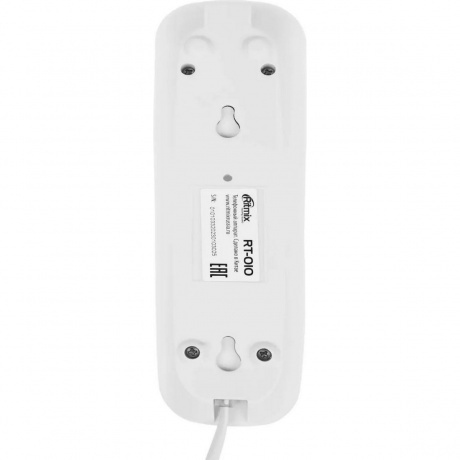 Телефон проводной Ritmix RT-010 белый - фото 6