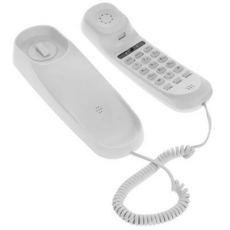 Телефон проводной Ritmix RT-002 белый - фото 3