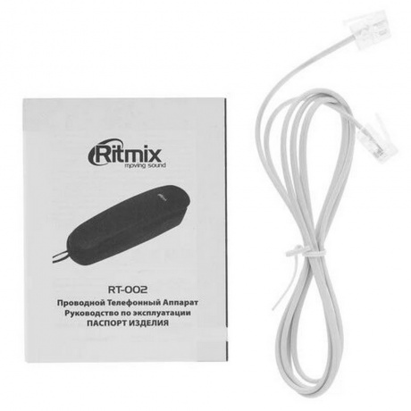 Телефон проводной Ritmix RT-002 белый - фото 7