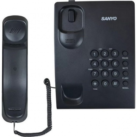 Телефон проводной SANYO RA-S204B черный - фото 2