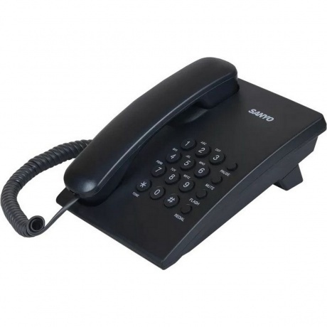Телефон проводной SANYO RA-S204B черный - фото 4