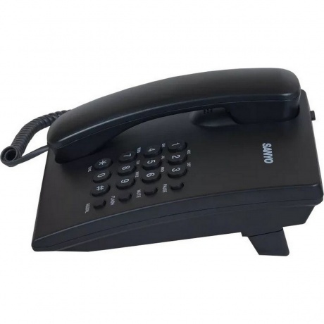 Телефон проводной SANYO RA-S204B черный - фото 5