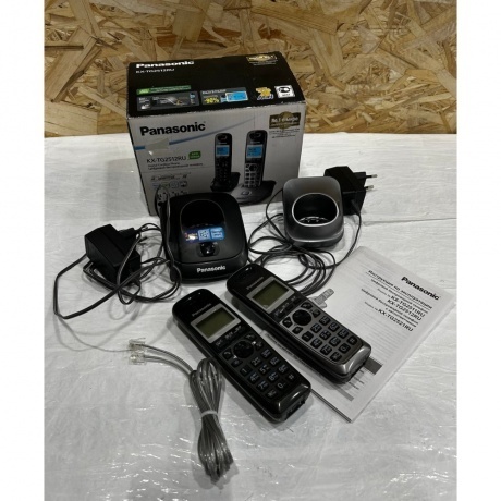 Радиотелефон Panasonic KX-TG2512RU1 серый металлик хорошее состояние - фото 4