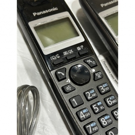 Радиотелефон Panasonic KX-TG2512RU1 серый металлик хорошее состояние - фото 5