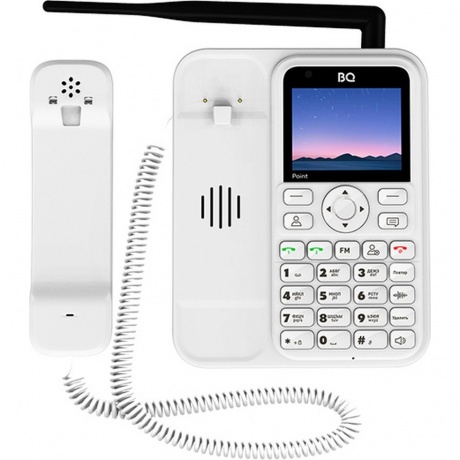 Стационарный сотовый телефон BQ 2839 Point White - фото 1