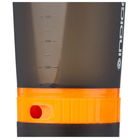 Бутылка для воды (шейкер) INDIGO KIVACH, IN015, Черно-оранжевый, 400 мл - фото 3