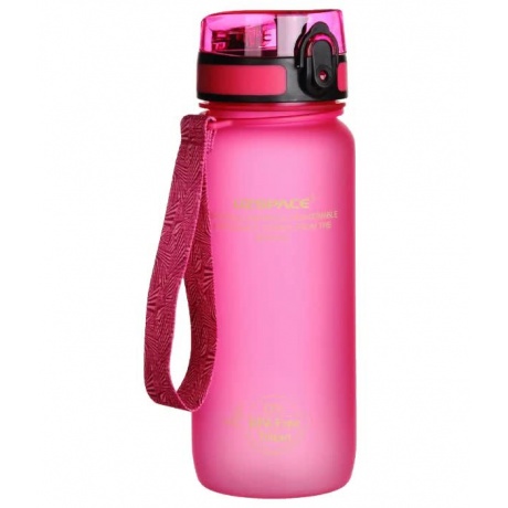 Бутылка для воды UZSPACE тритан, 3037, Розовый, 650 мл - фото 1