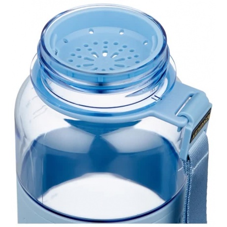 Бутылка для воды с нескользящей вставкой, мерной шкалой UZSPACE   тритан, 5031, Голубой, 1,0 л - фото 4