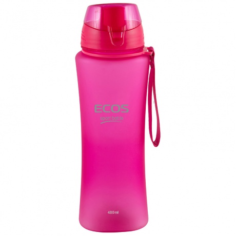 Бутылка для воды 480 мл ECOS SK5014 розовая - фото 1