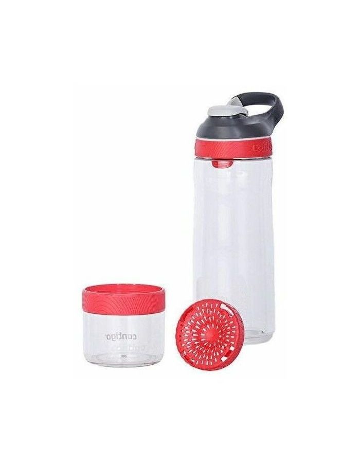 Бутылка Contigo Cortland Infuser 0.72л прозрачный/красный пластик (2095014) аксессуар для велосипеда contigo cortland розовый пластик 2137560 бутылка