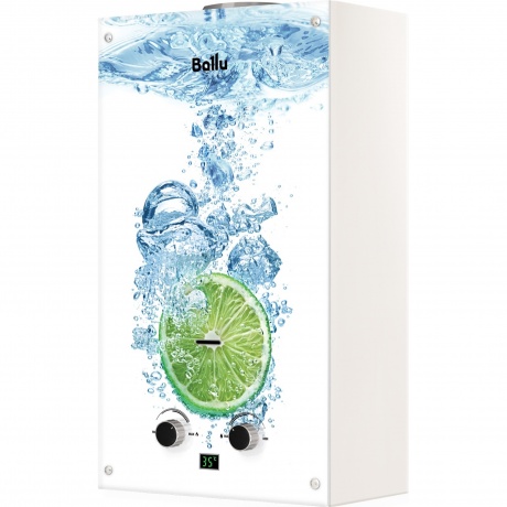 Колонка газовая Ballu GWH 10 Fiery Glass Lime - фото 2