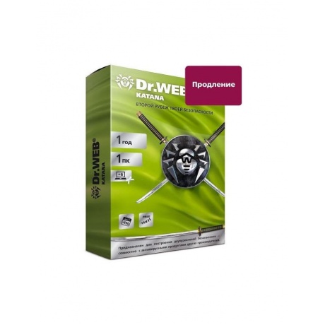 Антивирус Dr.Web Katana - продление на 2 года на 5 ПК [LHW-KK-24...