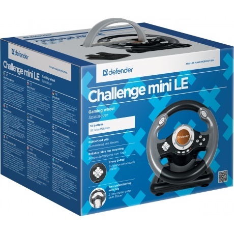 Руль Defender Challenge Mini LE USB (для ПК, PS3) - фото 6