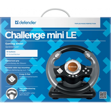 Руль Defender Challenge Mini LE USB (для ПК, PS3) - фото 7