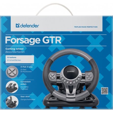 Руль Defender Forsage GTR USB (для ПК) - фото 9