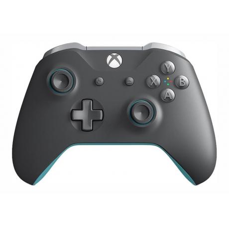 Геймпад беспроводной Microsoft Xbox One Wireless Controller Color (WL3-00106) серый/синий - фото 1