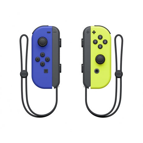 Два контроллера Joy-Con для Nintendo Switch (синий/неоново-желтый) - фото 2