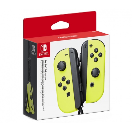 Два контроллера Joy-Con для Nintendo Switch (неоновые желтые) - фото 1