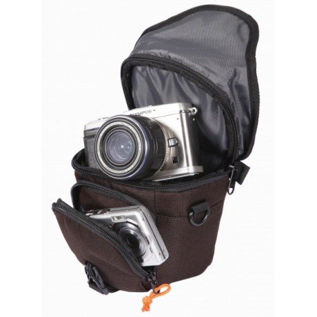 Сумка Gamma Mini Z10 для беззеркальной камеры коричневая - фото 3