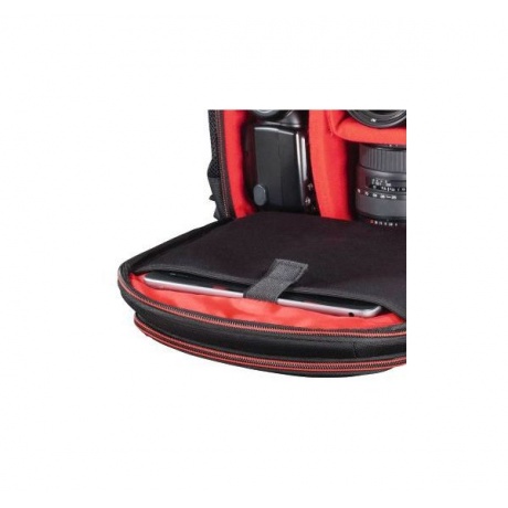 Рюкзак для зеркальной фотокамеры Hama Miami 150 черный/красный - фото 7