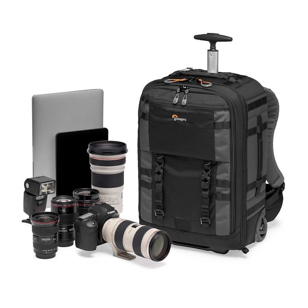 Рюкзак LowePro Pro Trekker RLX 450 AW II фоторюкзак на колесах, серый сумка для фотоаппарата и фотоаппарата lowepro flipside 400 aw ii