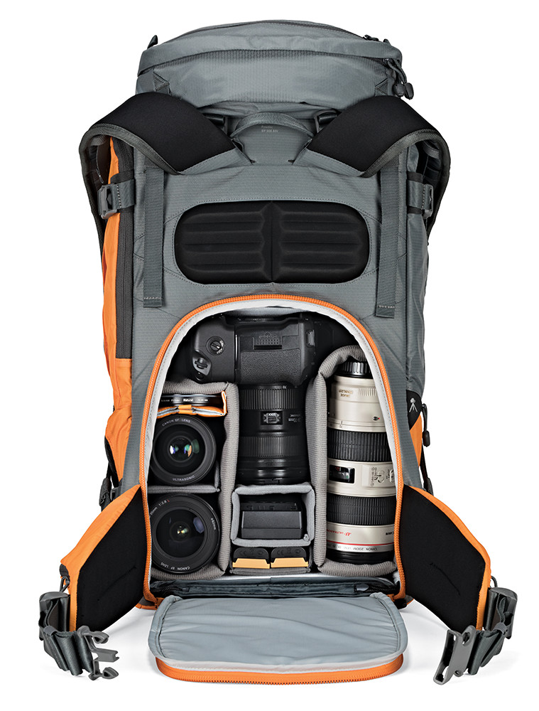 Рюкзак LowePro Powder BP 500 AW (серый/оранжевый) - фото 11