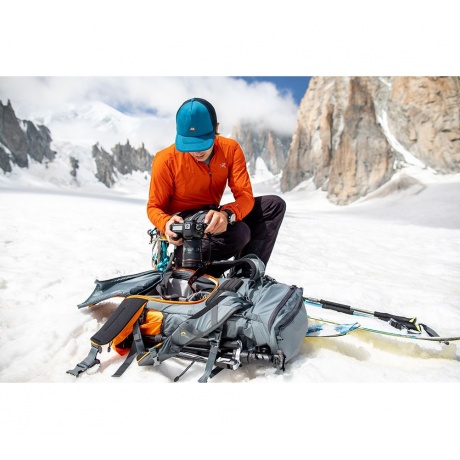Рюкзак LowePro Powder BP 500 AW (серый/оранжевый) - фото 17