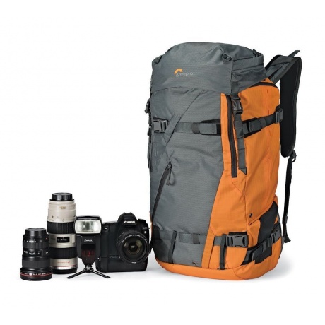 Рюкзак LowePro Powder BP 500 AW (серый/оранжевый) - фото 5