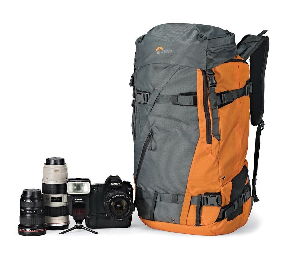 Рюкзак LowePro Powder BP 500 AW (серый/оранжевый) - фото 5