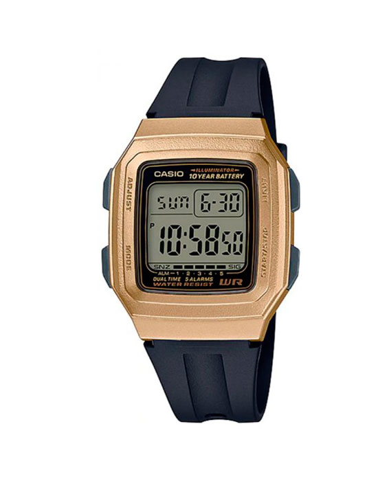 Наручные часы Casio F-201WAM-9AVEF, цвет золотой - фото 1