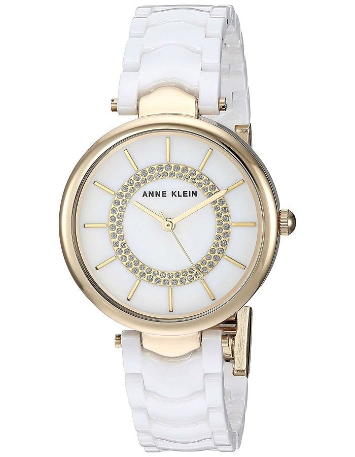 наручные часы anne klein ceramics 3308wtgb золотой Наручные часы Anne Klein 3308WTGB