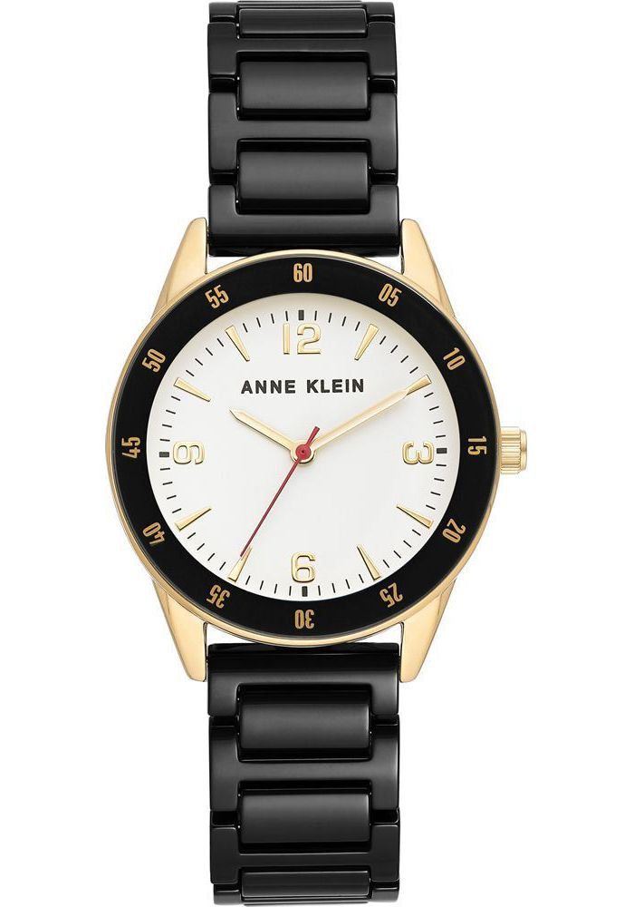 Наручные часы Anne Klein 3658GPBK роскошные женские наручные часы браслет часы модные женские часы унисекс нержавеющая сталь стразы кварцевые наручные часы для женщин