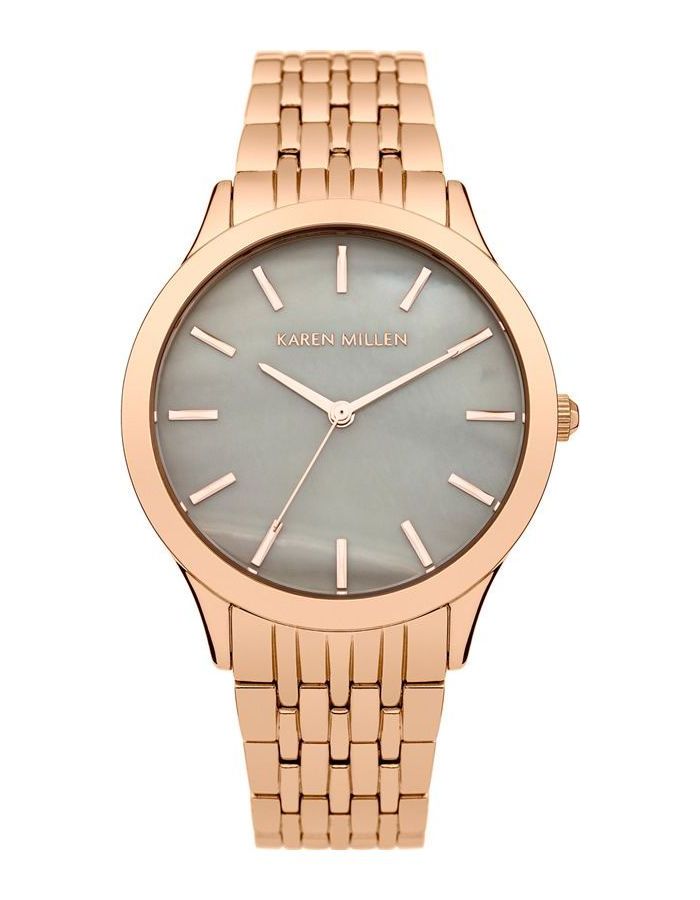 наручные часы karen millen розовое золото Наручные часы Karen Millen KM106ERGM