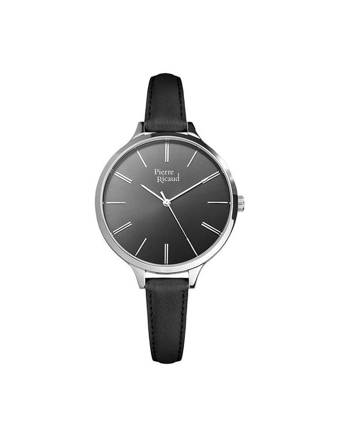браслет черный тонкий фарфор Наручные часы Pierre Ricaud P22002.5214Q