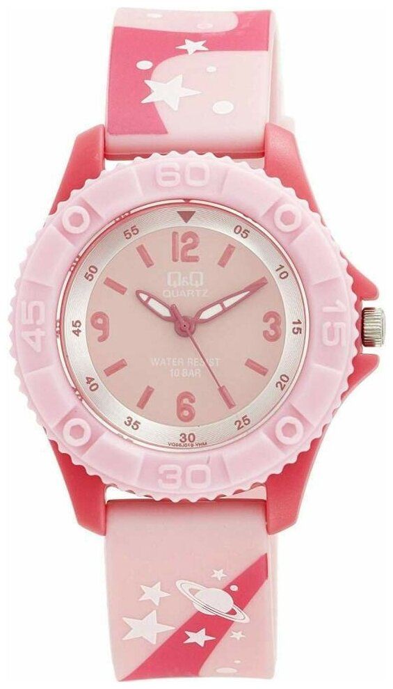 Наручные часы Q&Q VQ96-019, цвет розовый