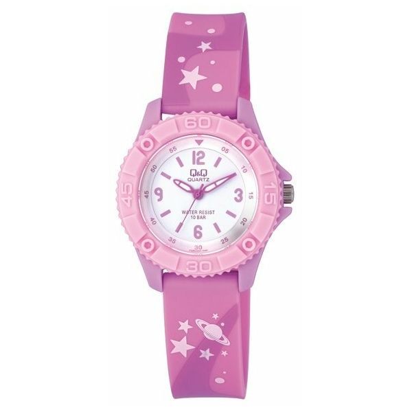 Наручные часы Q&Q VQ96-020, цвет розовый - фото 1