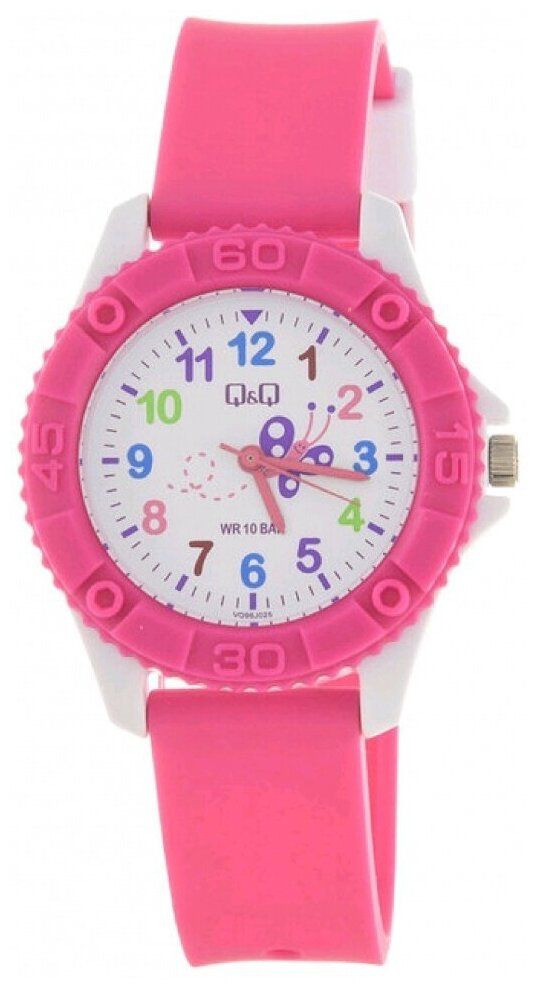 Наручные часы Q&Q VQ96-025, цвет белый/розовый