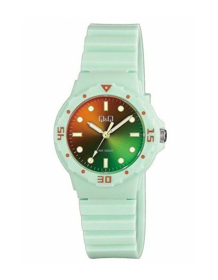 Наручные часы Q&Q VR19-022, цвет зеленый